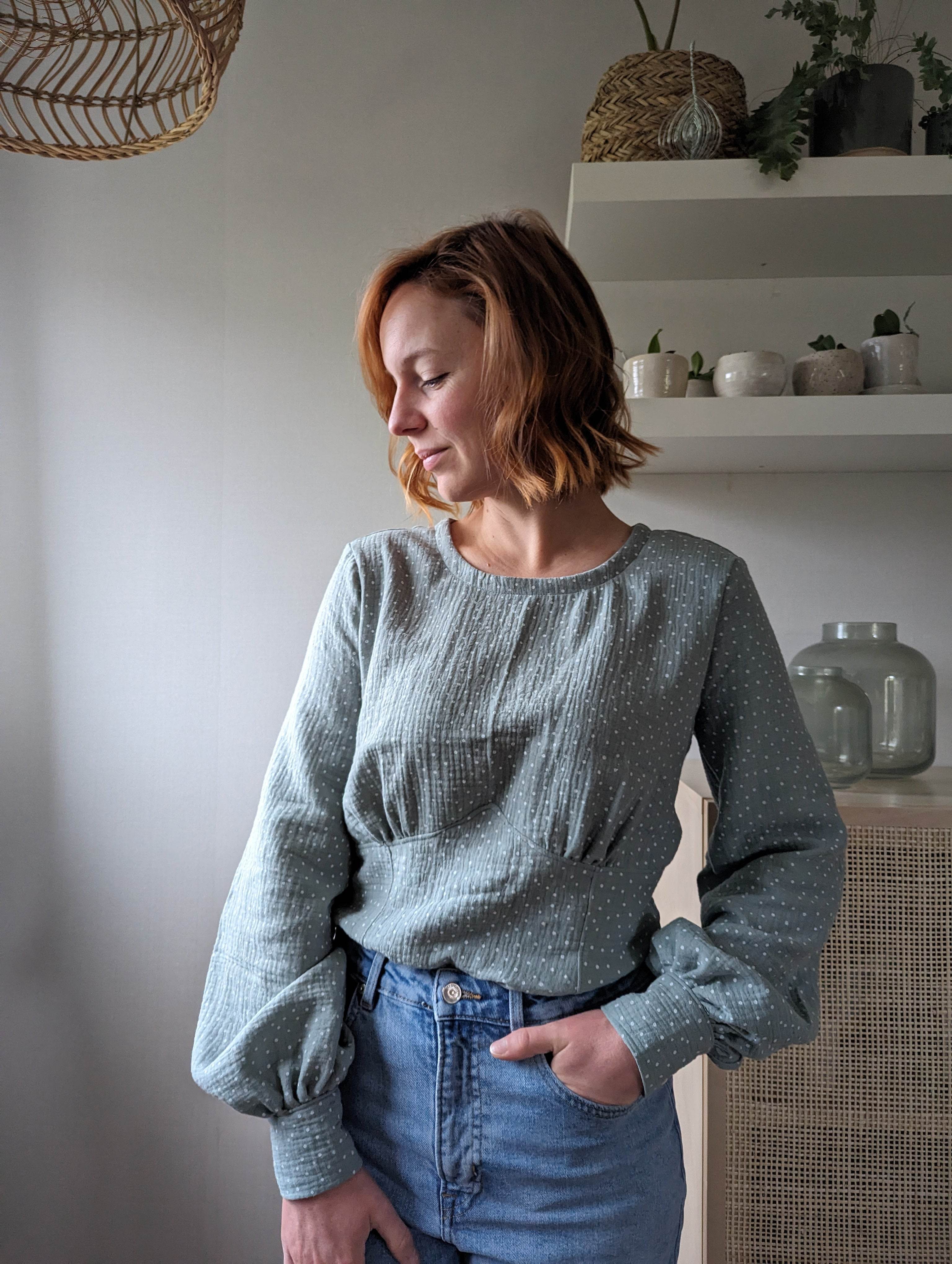 Schnittmuster Bluse Luise Gr. 34-50 - Sewando