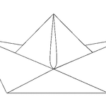 Stickdatei - Papierschiff-Girlande (in 4 Größen) - Sewando