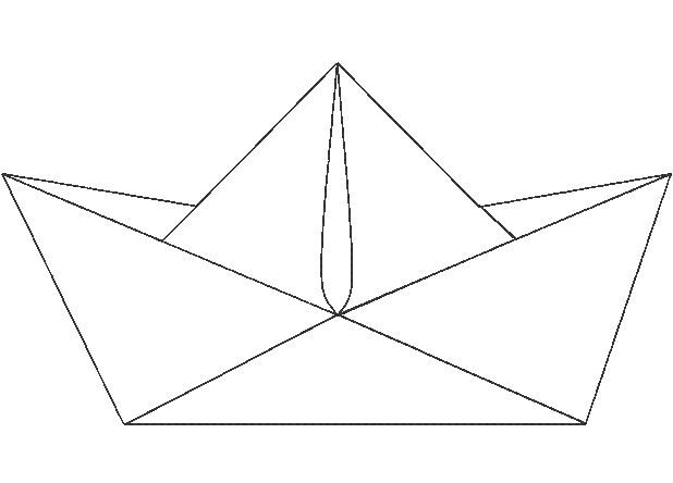Stickdatei - Papierschiff-Girlande (in 4 Größen) - Sewando
