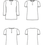 Schnittmuster Paulo - Poloshirt oder Rundhalsshirt für IHN Gr. 44-64 - Sewando