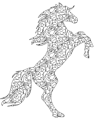Stickdatei Tiere mit Füllmuster (8 Dateien) - Sewando