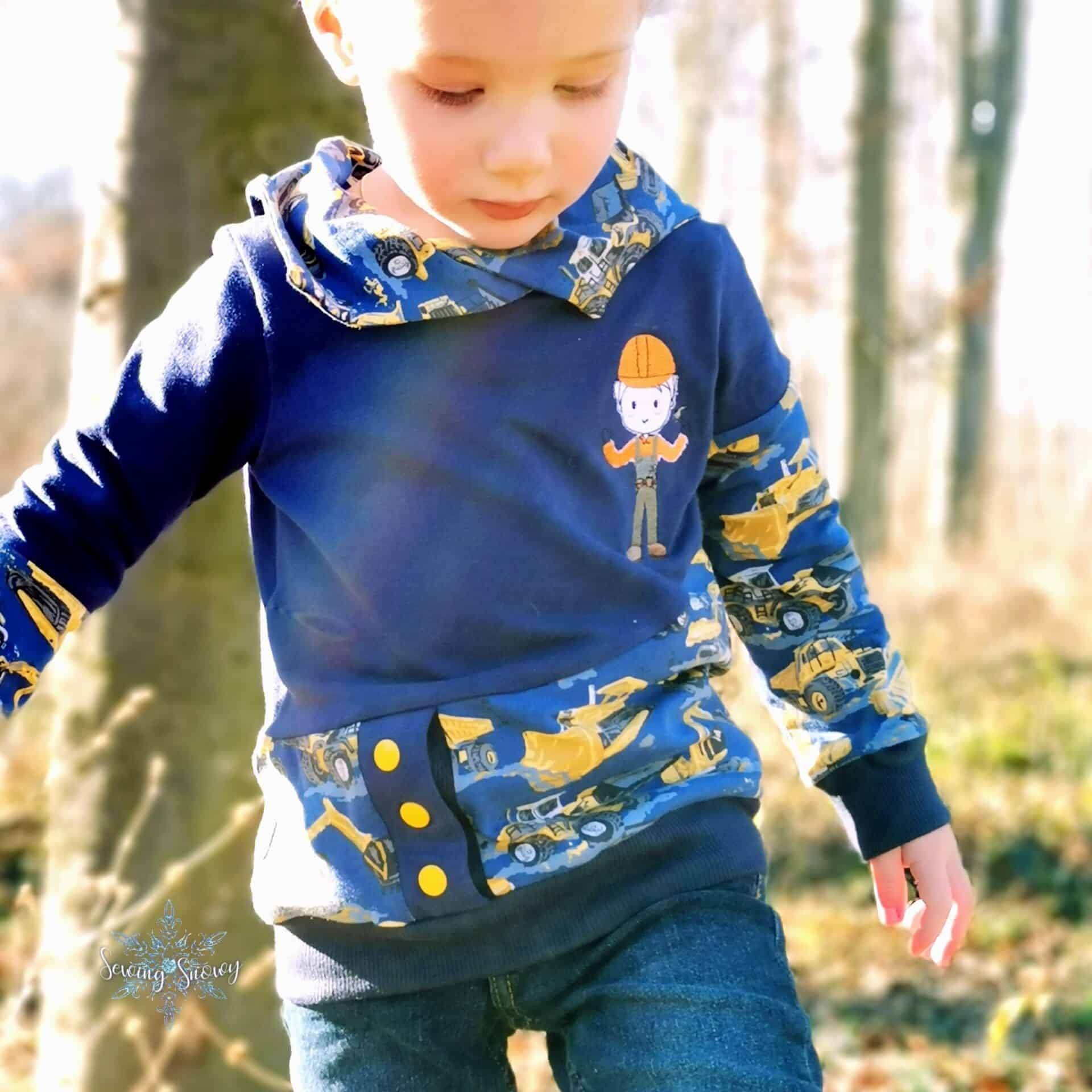 Bauarbeiter Stickdatei – der kleine Helfer mit Helm und Herz für deine Stickmaschine - Sewando