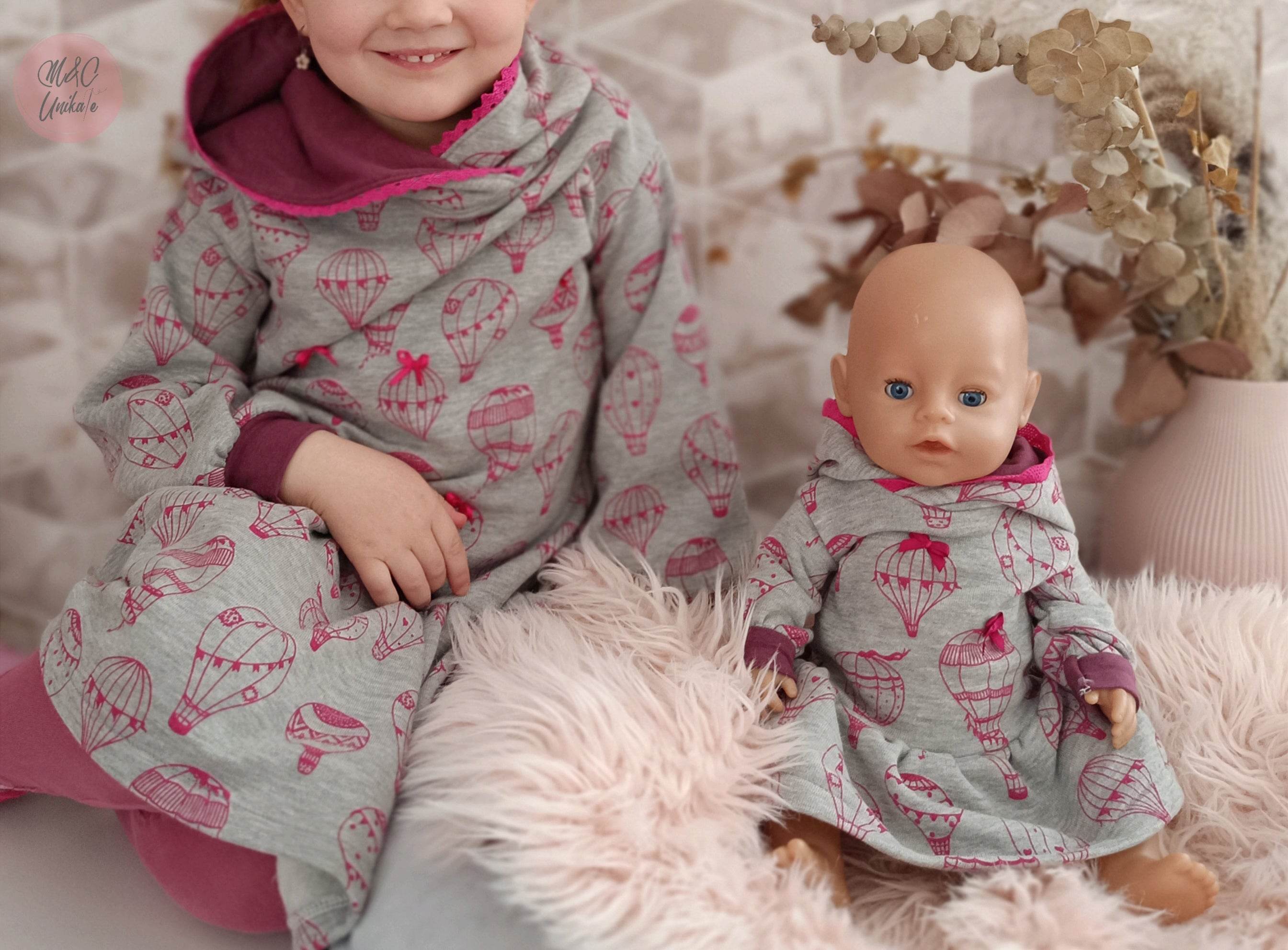 Schnittmuster Puppe Sweatkleid Tina MiniMe - Sewando