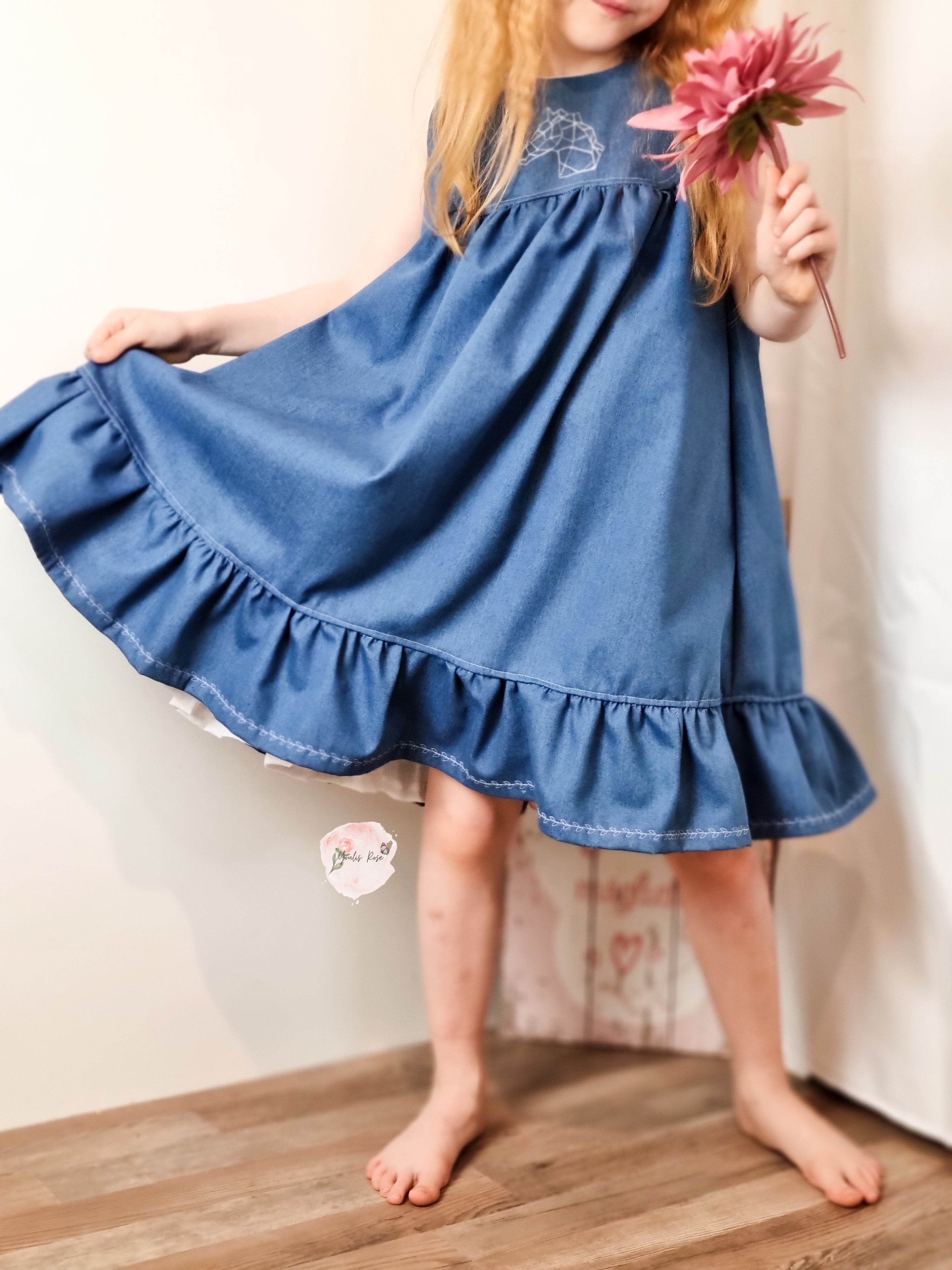 Schnittmuster Trägerkleid Freya Gr. 86-140 - Sewando