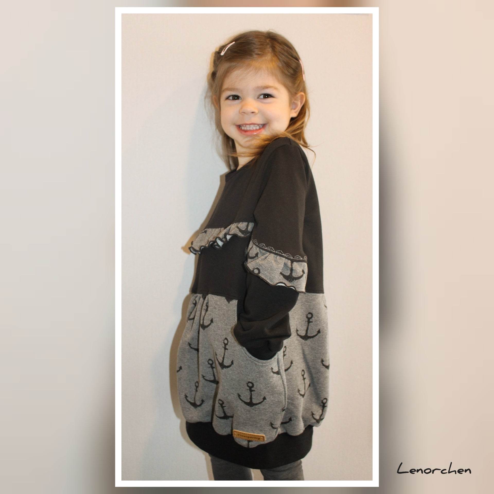 Schnittmuster KleiderElla Sweatkleid Gr. 80-140 - Sewando