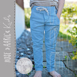HOSE "AARIC" - KIDS | Nähanleitung und Schnittmuster | 3 Weiten Gr. 110-164