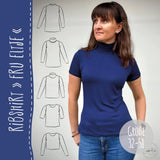 RIBSHIRT "FRU ELTJE" | Nähanleitung und Schnittmuster Gr. 32-58