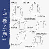 RIBSHIRT "FRU ELTJE" | Nähanleitung und Schnittmuster Gr. 32-58