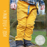 HOSE "KALLE" - MINI  |  Nähanleitung und Schnittmuster  |  3 Weiten Gr. 50-104