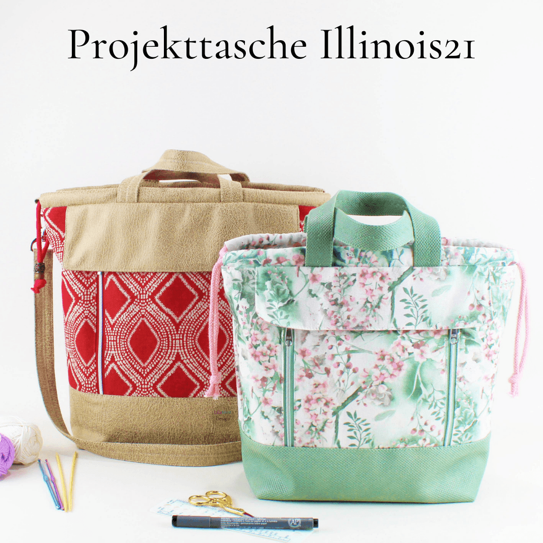 eBook Projekttasche ILLINOIS21 Nähanleitung Schnittmuster - Sewando