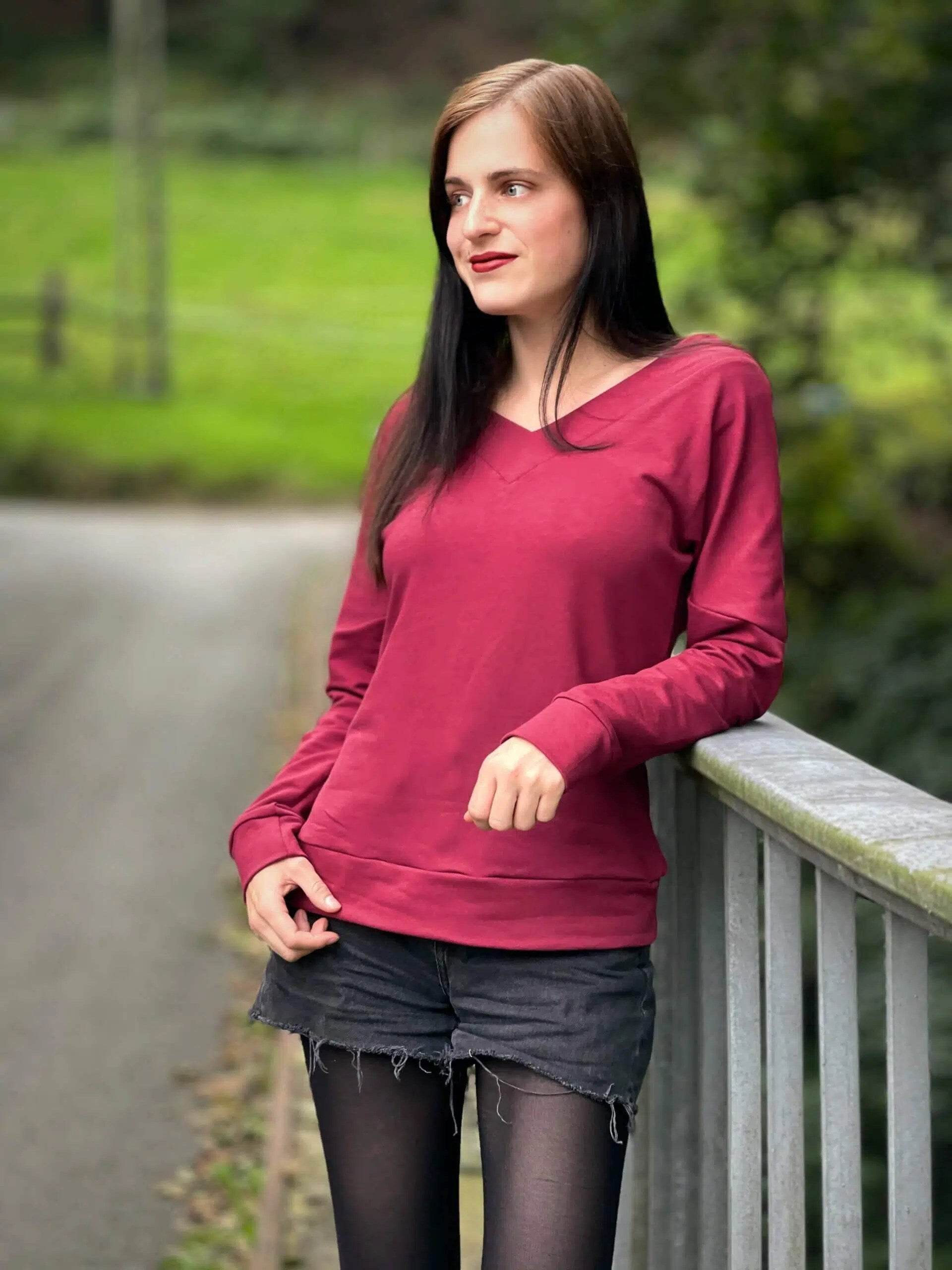 Schnittmuster Pullover Peridot Gr. 32 - 56 DE - Sewando