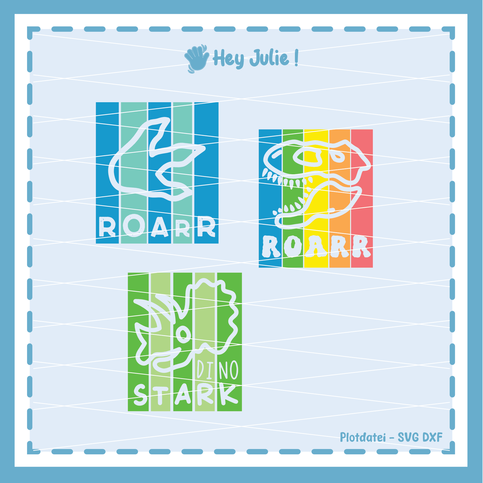 Plotterdatei Roarr - Sewando