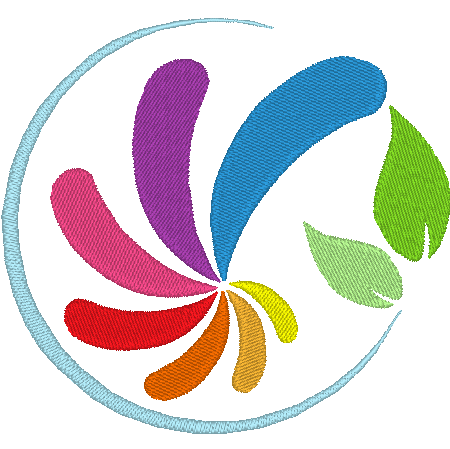 Stickdatei - Rainbow-Mix (10 Dateien) inkl. ITH-Untersetzer - Sewando