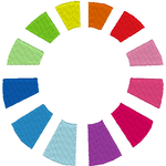Stickdatei - Rainbow-Mix (10 Dateien) inkl. ITH-Untersetzer - Sewando