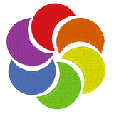 Stickdatei - Rainbow-Mix (10 Dateien) inkl. ITH-Untersetzer - Sewando