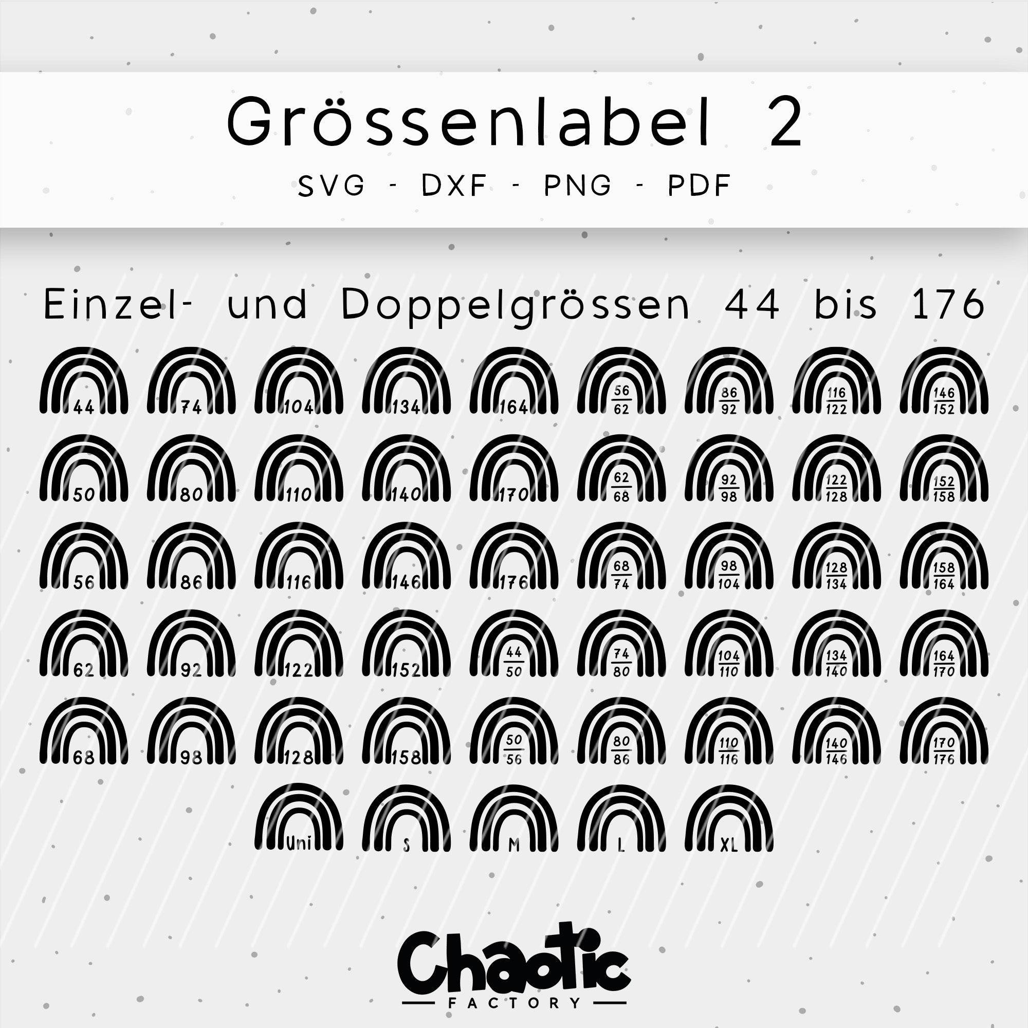 Plotterdatei Größenlabel 2 - Sewando