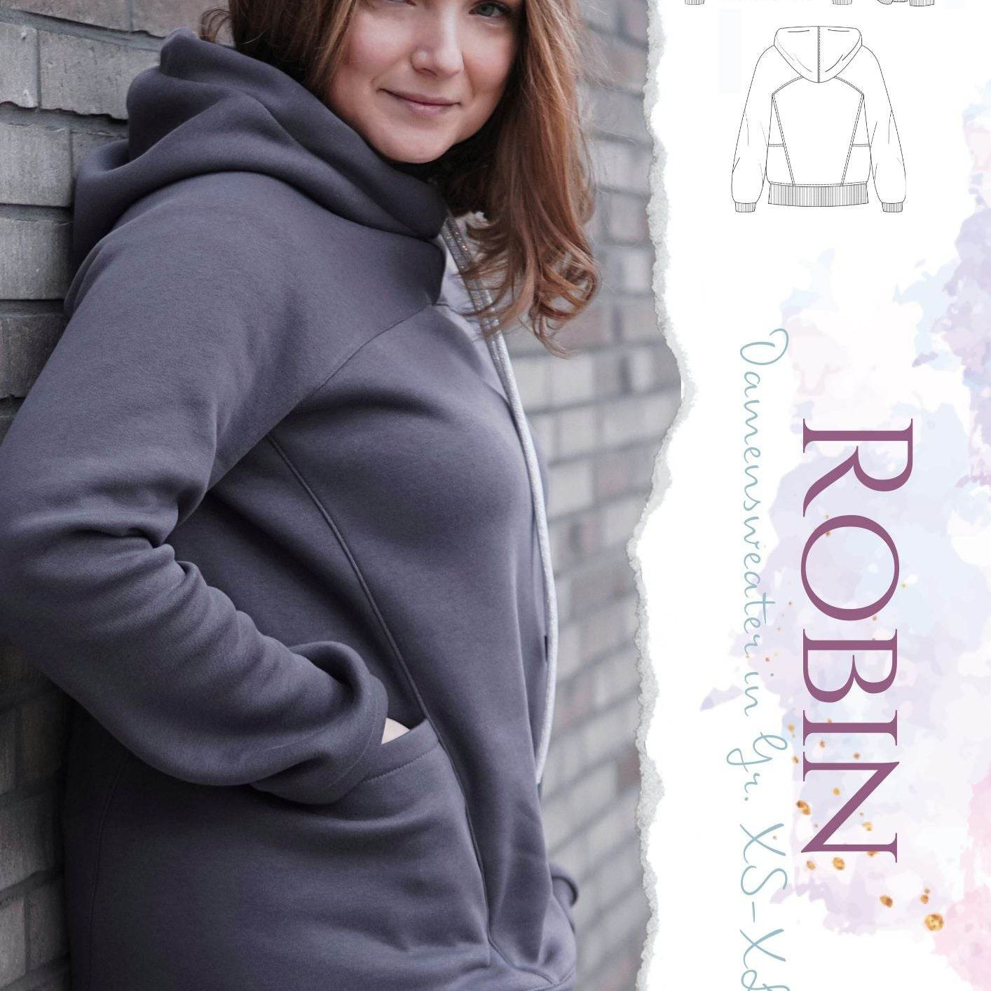 Schnittmuster Sweater Robin für Damen Gr. XS-XL - Sewando