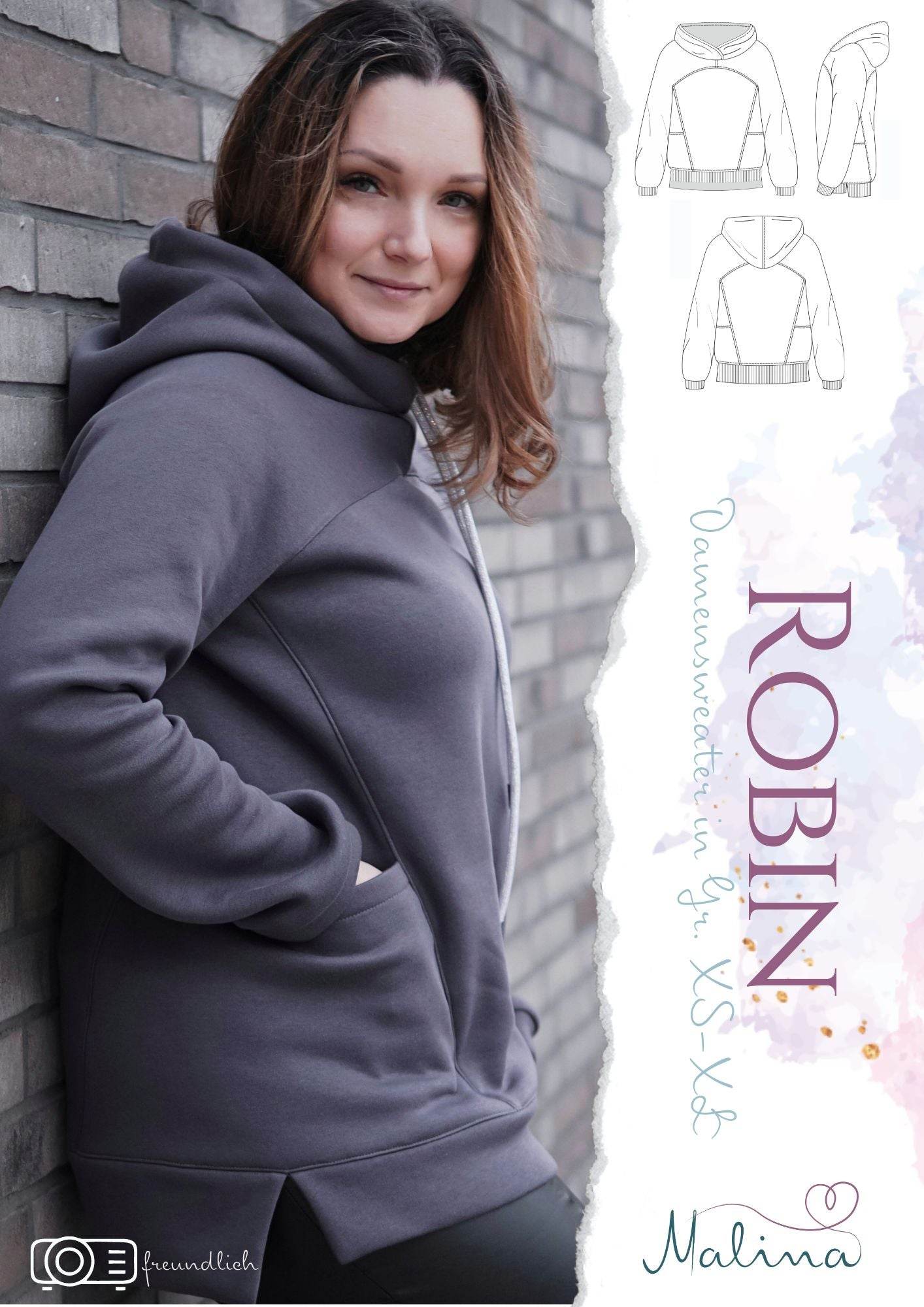 Schnittmuster Sweater Robin für Damen Gr. XS-XL - Sewando