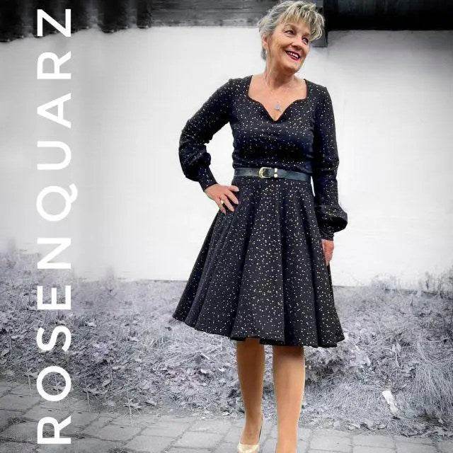Schnittmuster Kleid Rosenquarz Gr. A - M DE/EN/FR - Sewando