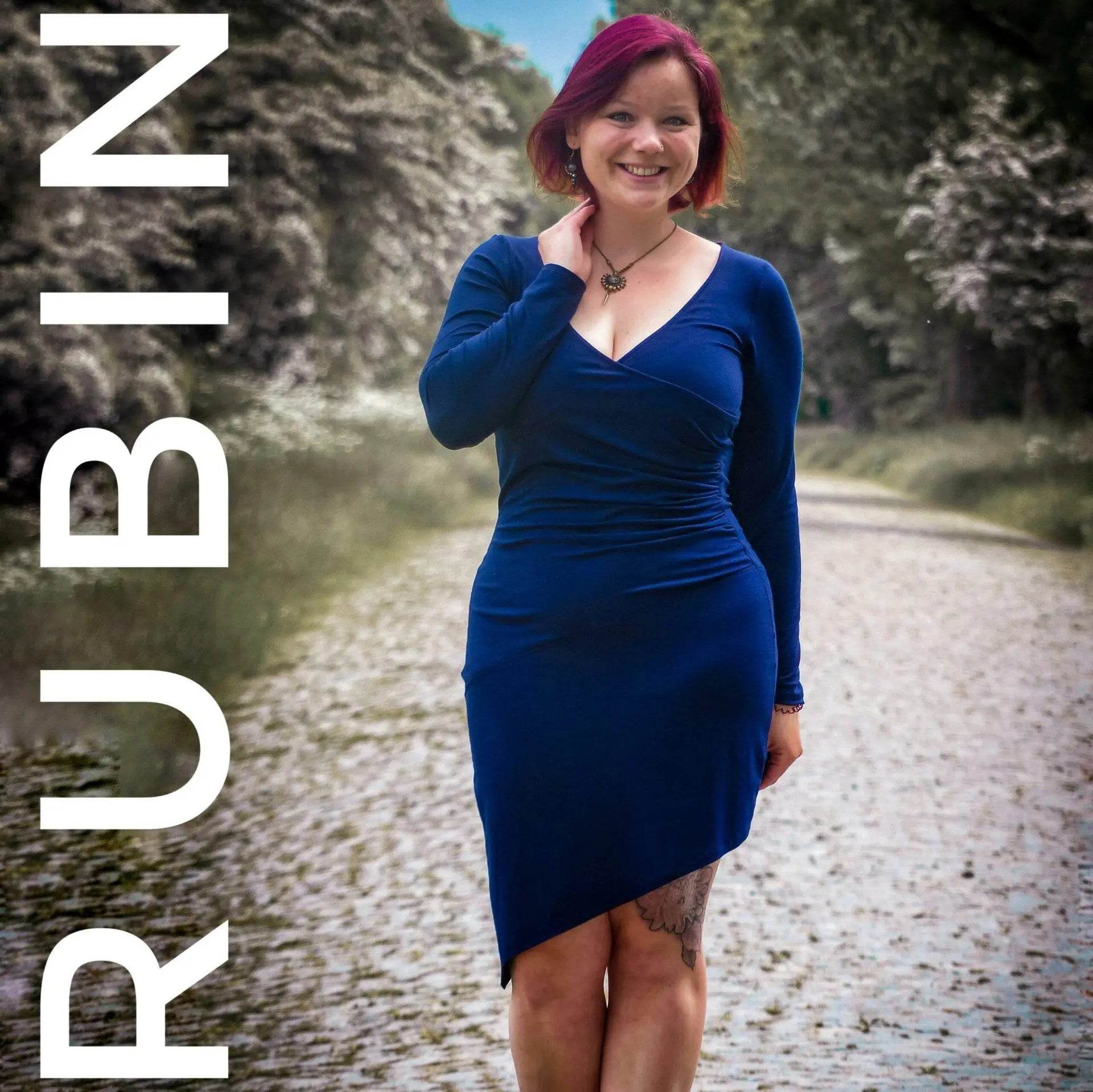 Schnittmuster Kleid / Shirt Rubin Gr. 32 - 46 DE - Sewando