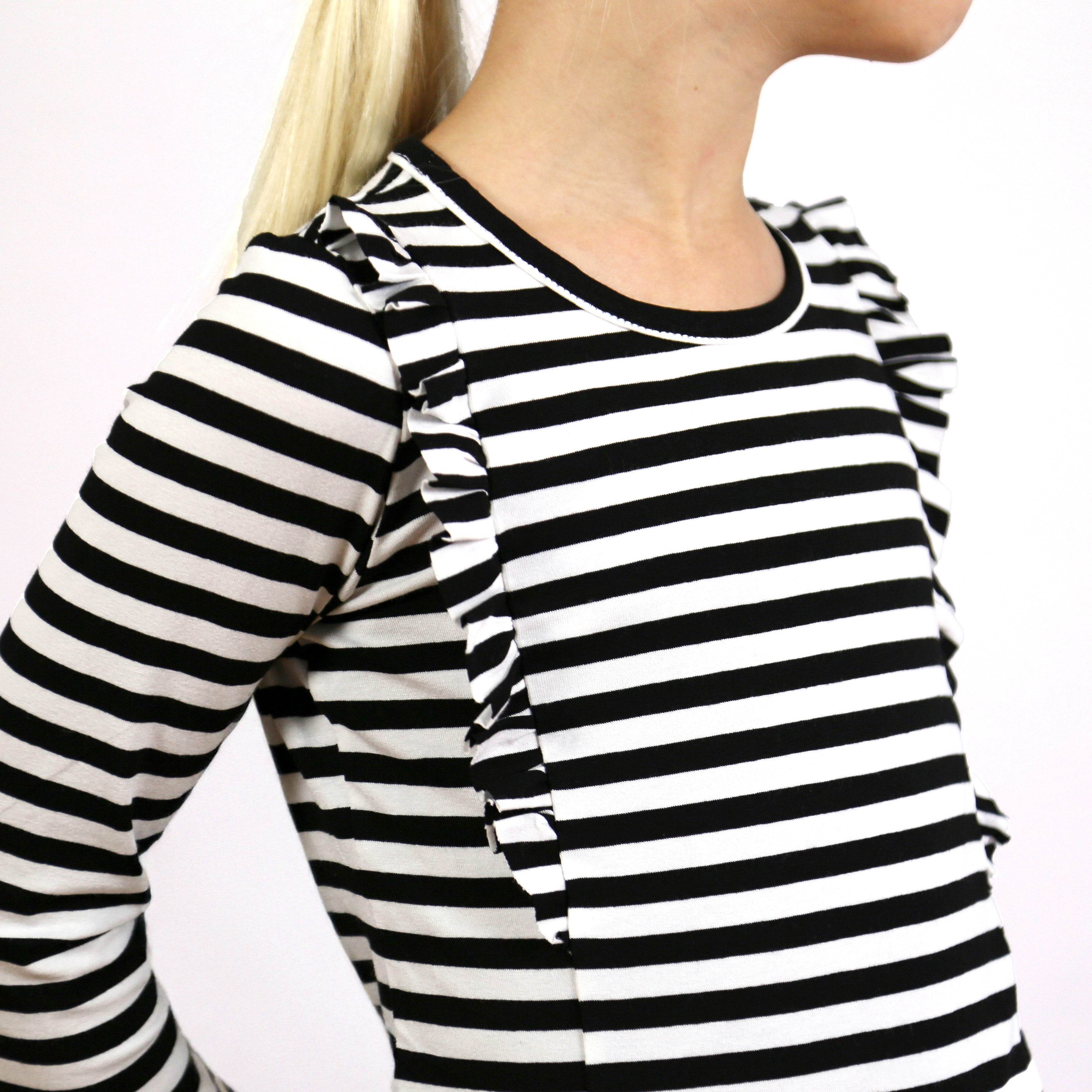 Rüschenshirt SARA | Schnittmuster Gr. 98-152 - Sewando