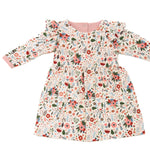 Schnittmuster Mädchenkleid ELLA – Retro Kleid mit Volants und Blumenmuster für Mädchen