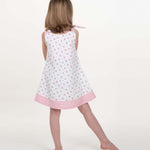 Schnittmuster Schürzenkleid JULE PDF 3-in-1, verspieltes Pinafore-Kleid mit Blumenmuster für Mädchen.