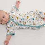Schnittmuster Strampler LEON PDF 2-in-1 mit Druckknöpfen, Baby im gemütlichen Outfit, Größen 50/56-98/104.