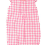 Schnittmuster Baby Overall MIA – Sommer-Jumpsuit in rosa Karomuster für Mädchen (Gr. 50-104)