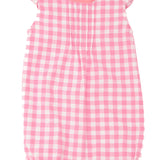 Schnittmuster Baby Overall MIA – Sommer-Jumpsuit in rosa Karomuster für Mädchen (Gr. 50-104)
