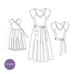 Vintage Wickelkleid und Bluse | Schnittmuster + Anleitung | Gr. 32-58 | Anfänger - Sewando