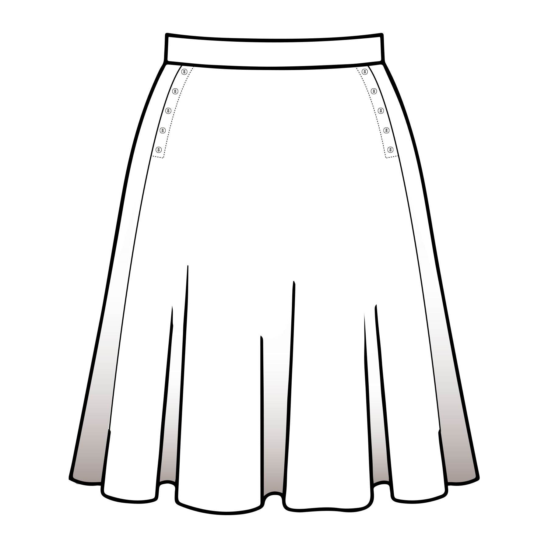 Petticoat Rock | PDF Schnittmuster + Anleitung | Gr. 32-58 | Anfänger | deutsch - Sewando