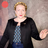 Blazer mit Schlösschen | PDF Schnittmuster + Anleitung PDF | Gr. 32-52 | Anfänger | deutsch :