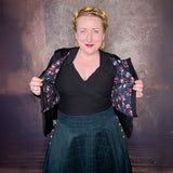 Blazer mit Schlösschen | PDF Schnittmuster + Anleitung PDF | Gr. 32-52 | Anfänger | deutsch :