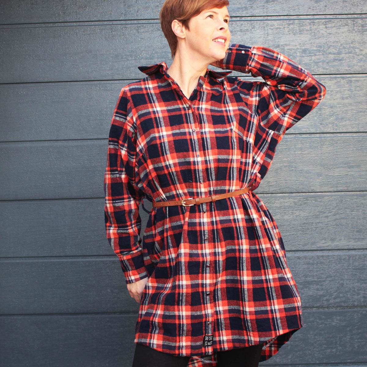 Flanellhemd & Kleid | Schnittmuster für Frauen + Anleitung PDF | Gr. 32-58 | für Anfänger - Sewando