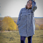 Flanellhemd & Kleid | Schnittmuster für Frauen + Anleitung PDF | Gr. 32-58 | für Anfänger - Sewando