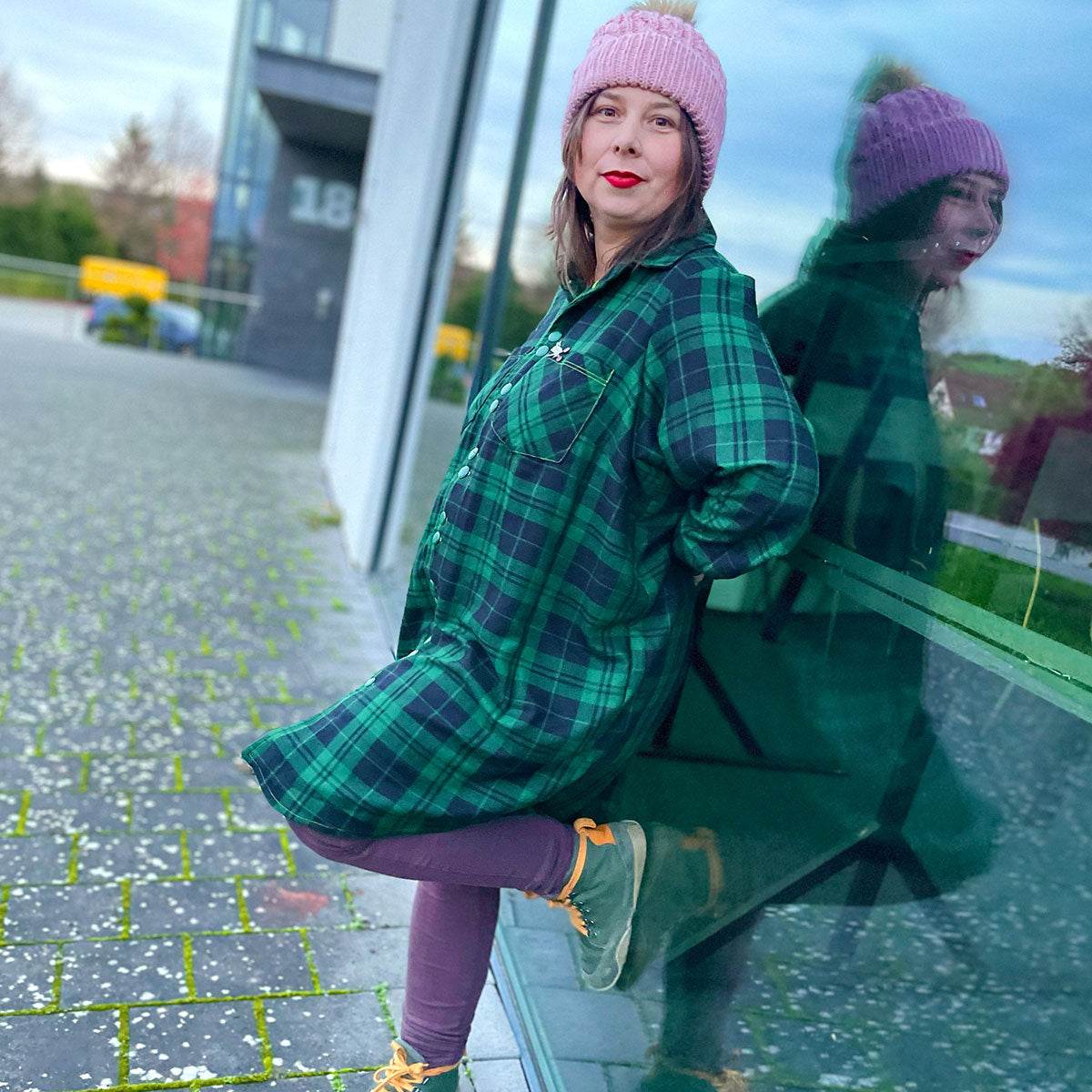 Flanellhemd & Kleid | Schnittmuster für Frauen + Anleitung PDF | Gr. 32-58 | für Anfänger - Sewando