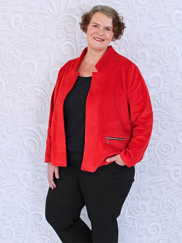Schnittmuster SOLENE - Jacke, Blazer mit optionalen Reißverschlusstaschen Gr. 34-54 - Sewando