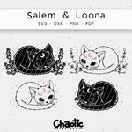 Plotterdatei Salem & Loona Katzen - Sewando