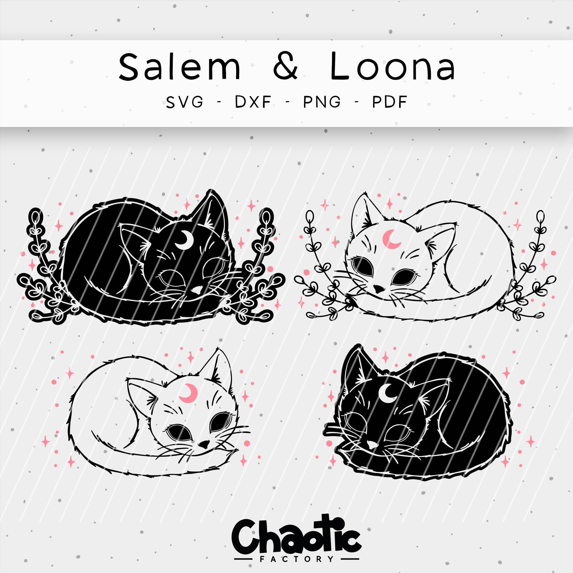 Plotterdatei Salem & Loona Katzen - Sewando