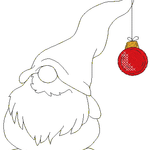 Stickdatei - SANTA-Gnom (3 Dateien) - Sewando