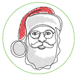 Stickdatei - Untersetzer Single Line Advent (24 Dateien) - Sewando