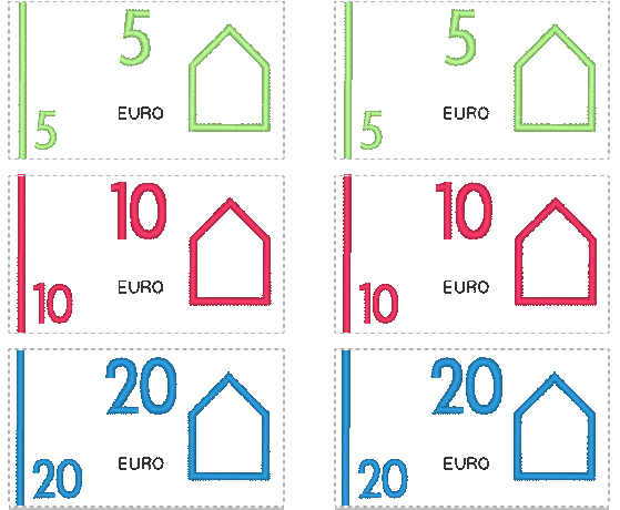 Stickdatei - Spielgeld - Sewando