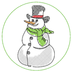 Stickdatei - Untersetzer Single Line Advent (24 Dateien) - Sewando