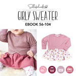 Schnittmuster Girly Sweater Gr. 56-104 - Sewando
