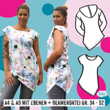 Schnittmuster "One Tip Shirt Damen" 34-52
