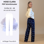 Schnittmuster Hose CLARA - Schlafanzughose / Loungehose | Gr. 34-48 (PDF) - Sewando