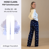Schnittmuster Hose CLARA - Schlafanzughose / Loungehose | Gr. 34-48 (PDF) - Sewando