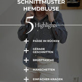 E-Book und Schnittmuster | Hemdbluse S-XL - Sewando
