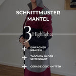 E-Book und Schnittmuster | Mantel S-XL - Sewando